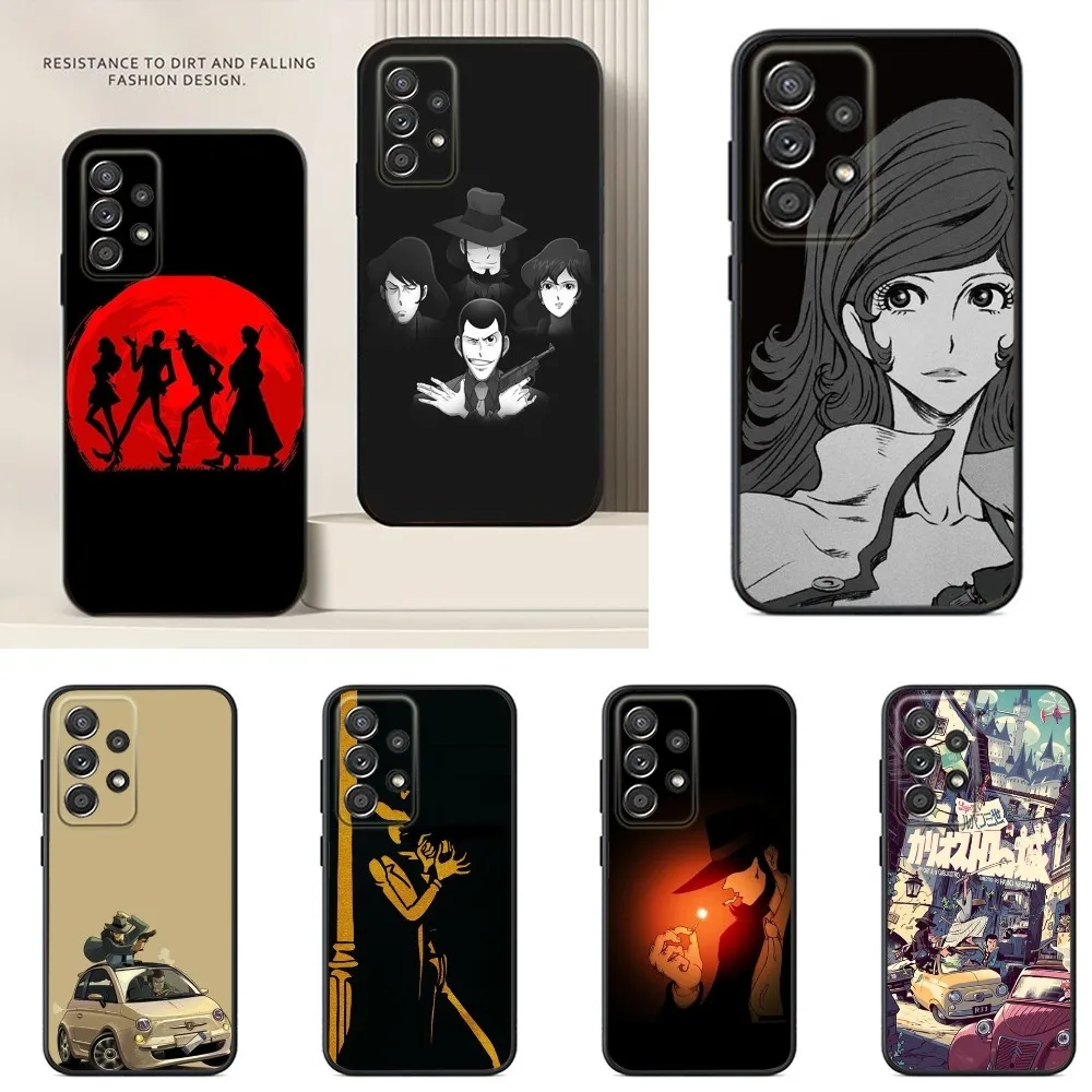 L-Lupin the T-Third Phone Case For Samsung S24,S23,S22,S21,S20,S10,S10E,S9 Plus FE Note 20 Ultra 10,9 Plus Black Case