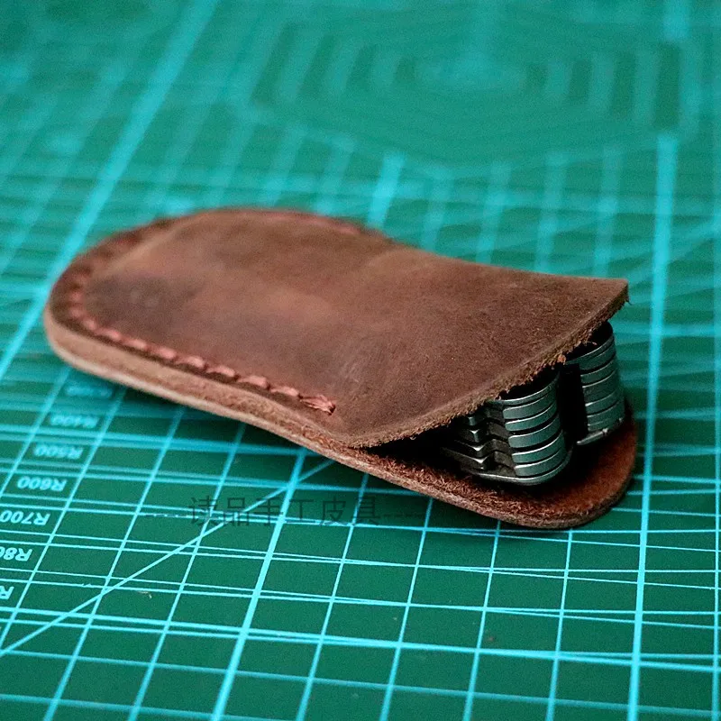 1szt 10 rozmiarów Oryginalna skórzana pochwa ze skóry bydlęcej Etui na nóż składany Szwajcarskie noże wojskowe Szczypce Leatherman Narzędzia Pokrowiec Torba