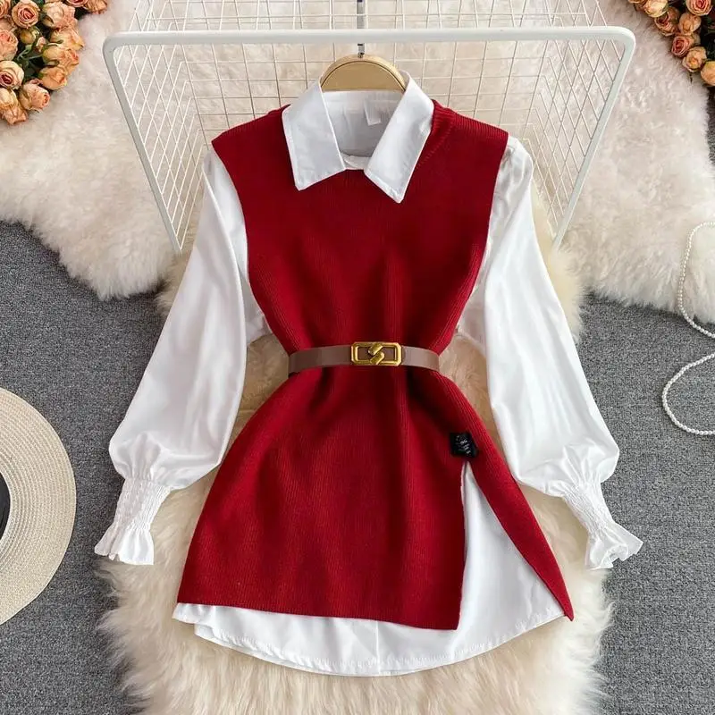 

Women's Knitted Vest Set Summer Fashion Outfit Cross-Border Sea Needlework Tank Top And Bottoms Ensemble for Ladies
