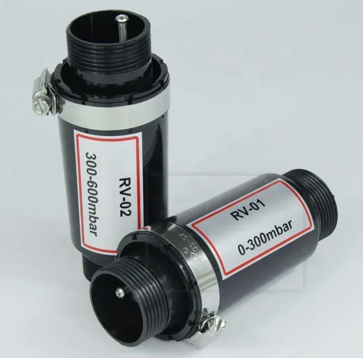 PT G1 1/4 Inch 0-600 Mbar Side Channel Blower Vortex Pump Pressure Safe Working Relief Valve