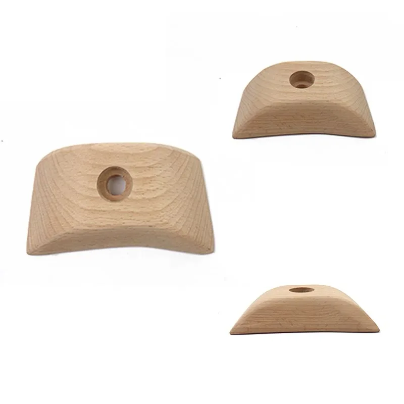 Wood Climbing Point Climbing Training Climbing Holds Rock Wall Climbing Holds Kids and Gyms Variety Screw-On Climbing Hangboard