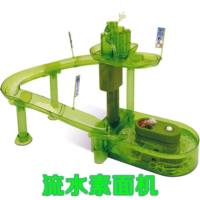 

Japanese Running Water Noodle Machine Japanese Cold Noodle Machine Rotary Sushi Water Cold Noodle Slide Toy New Spot