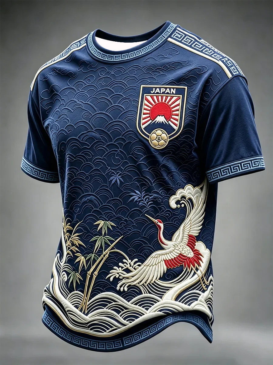 New Edition Japanese Fans Football Training T-Shirt - 3D Digital Printing - Comfortable and Breathable - Family Clothing