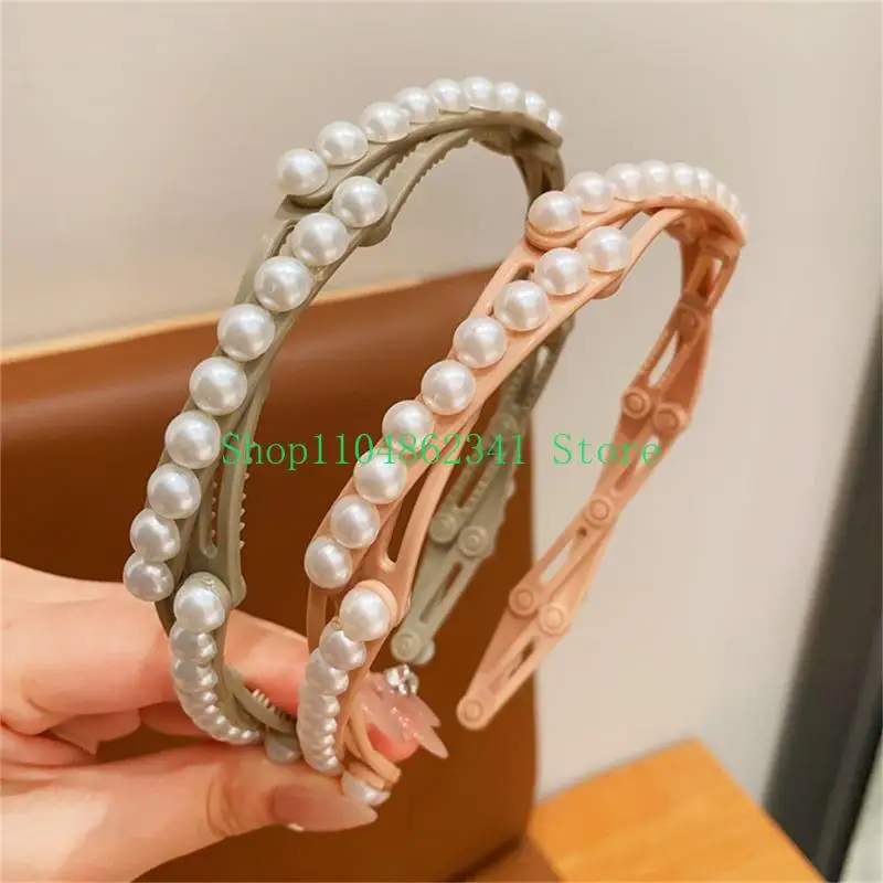 5ASD柔軟で実用的なヘアバンド折りたたみ可能なヘッドバンドヘア装飾現代の女性のためのヘア装飾