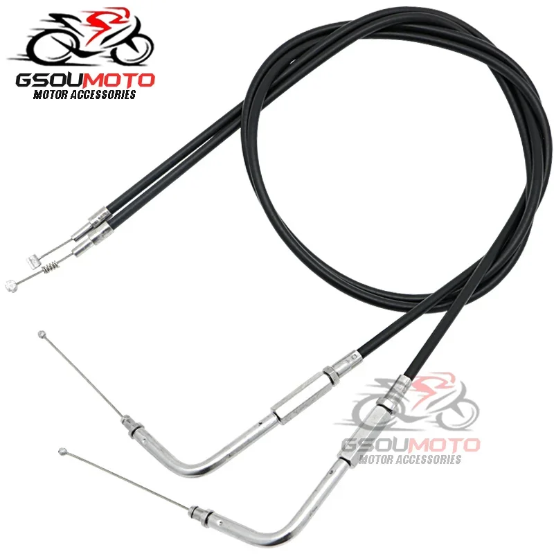 Lengthened Throttle Cable Wires Clutch Line For Harley Sportster Iron XL 883 1200 H XL883R P L C Dyna Softail Fat Boy Road King