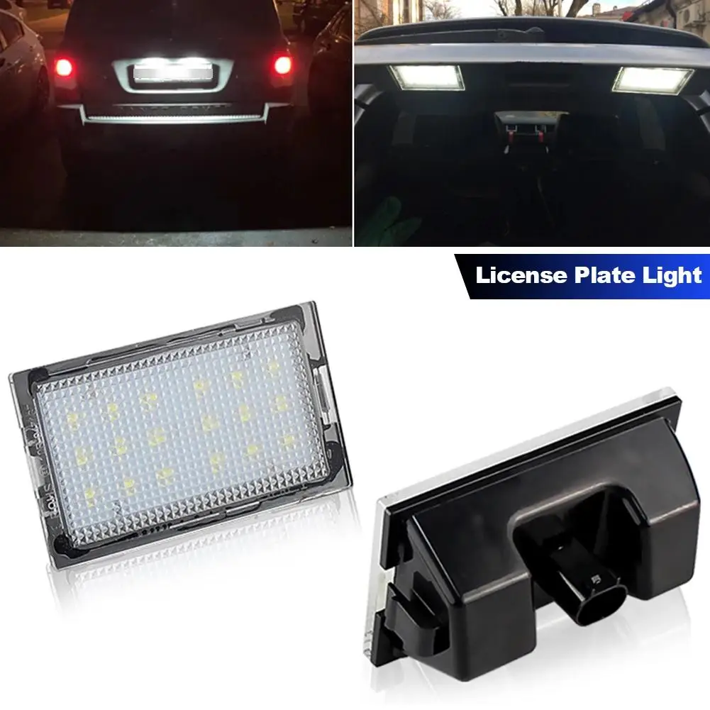 Luces LED de matrícula para Land Range Rover L320 Discovery 3 4 LR3 LR4 Freelander LR2, lámparas de matrícula, 2 uds.