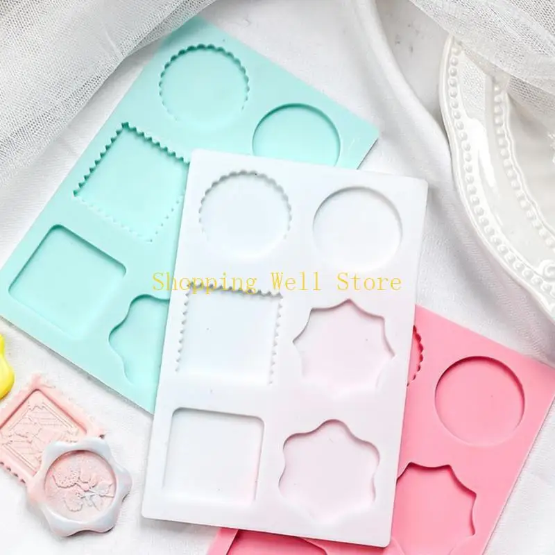 KX4B Wax Seal Stamp Silicone Mold for Making Wax Stamp Chocolate Resin Craft, Wax Seal Stamp Silicone Mold for Resin Casting