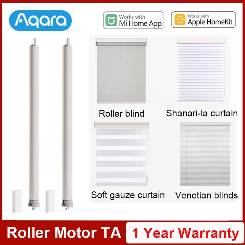 Aqara Smart Roller Motor TA Zigbee Curtain Rolling Shutter Motor Timing Setting Remote Control works with HomeKit Mi Home APP