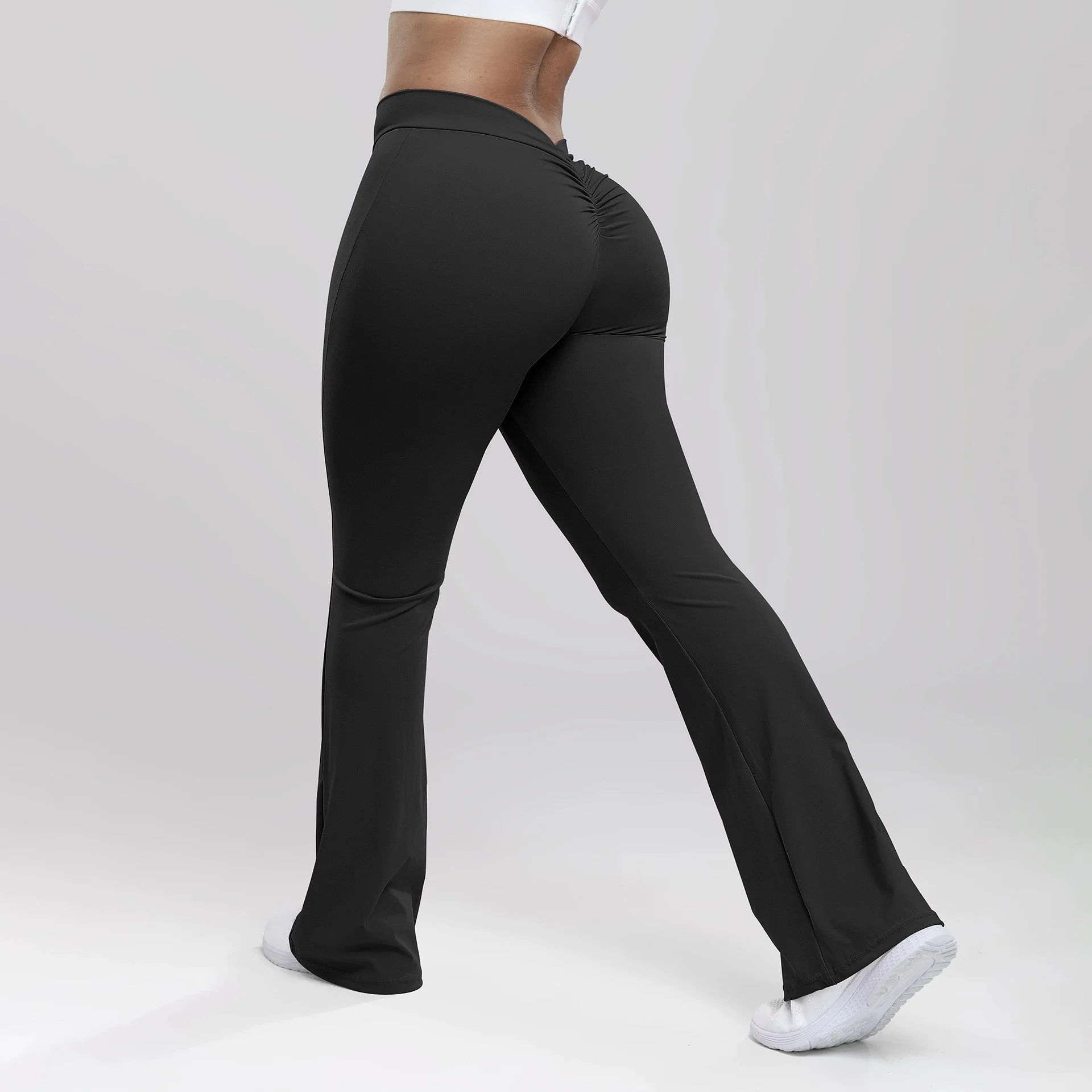 Dress Pants Woman Flared Leggings Workout Wide Pants Woman Yoga Flare Pants Fitness Clothing Gym Sports Push Up Scrunch Leggings