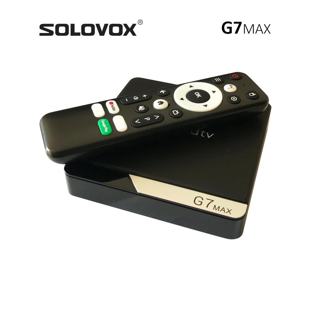 SOLOVOX-andro 11 TV STB S905X4 رباعي النواة ، 4G ، 32GB ، 64GB ، WiFi ، 5GHz ، مساعد BT5 ، تحكم صوتي ، StbEMU Pro ، MARSX ، 4K ، G7 MAX
