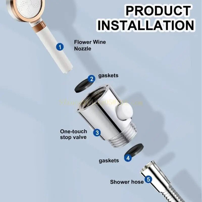 

2pcs Universals Head Head Выключите клапаны клапаны напротив душевых клапанов.