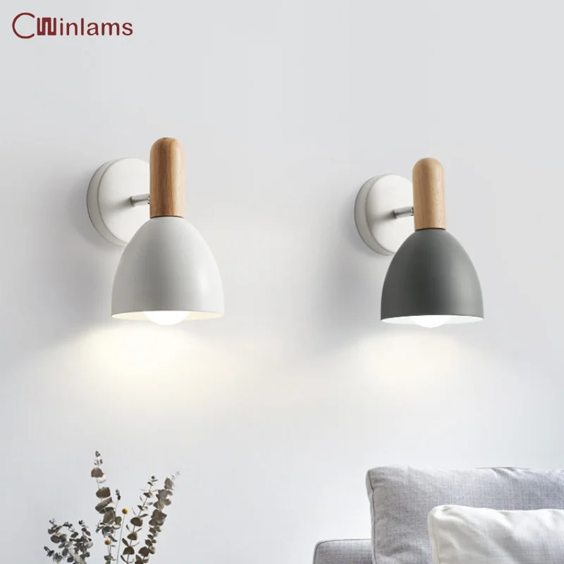 

Nordic Bedroom Bed Simple Wall Light Modern Creative Living Room Study Dining Room Wall Light Corridor Balcony Stair Wall Light