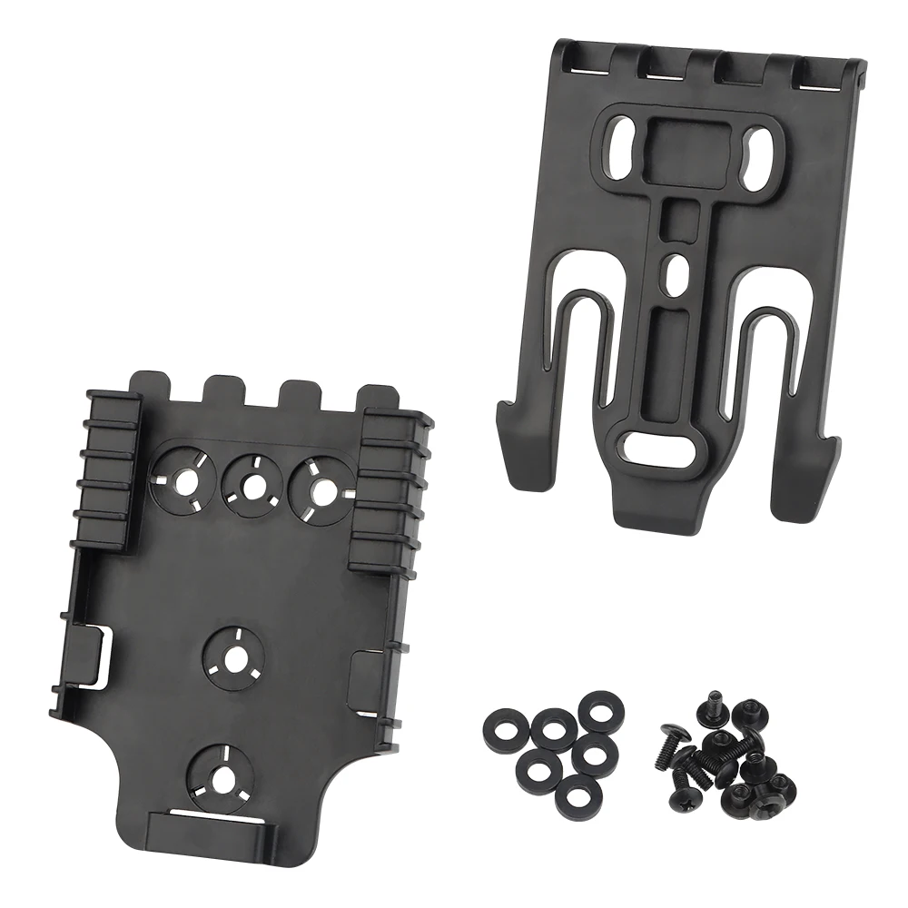 Adattatore per fondina tattica QLS 19 22 Kit sistema di bloccaggio rapido con MOLLE piastra a sgancio rapido fondina piattaforma accessori pistola