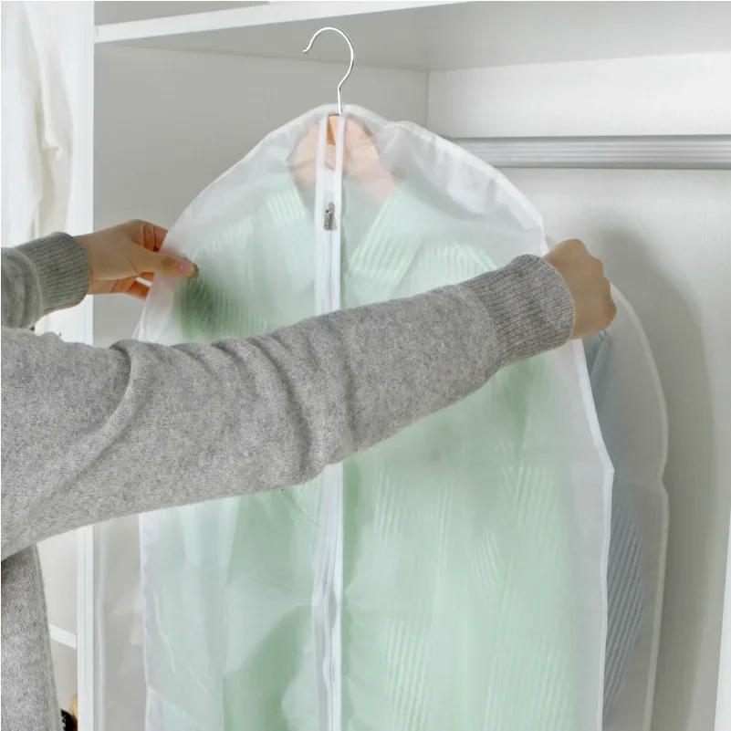 Clothes Hanging Dust cover wedding Dress Cover Suit Coat Storage Bag Garment bags Organizer Wardrobe Hanging Clothing Organizers