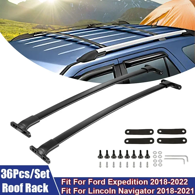 Car Roof Racks Fit For Ford Expediton 2018-2022 For Lincoln Navigator 2018-2021 Aluminum Roof Rack Car Replacement Accessories