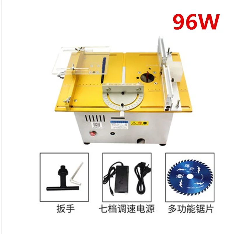 Mini Multifunction  Table Saw Handmade Woodworking Bench Lathe Electric Polisher Grinder DIY Model Cutting Saw 7000RPM B12 Chuck