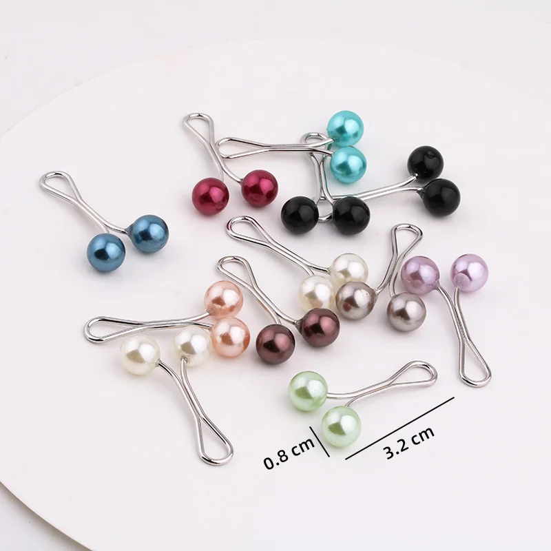 Picture 5: 6/12/24PCS Pearls Pins Women Shawl Scarf Clips Lady Scarves Hijab for Women Pearl Brooch Pin Multicolor Hijab Clips