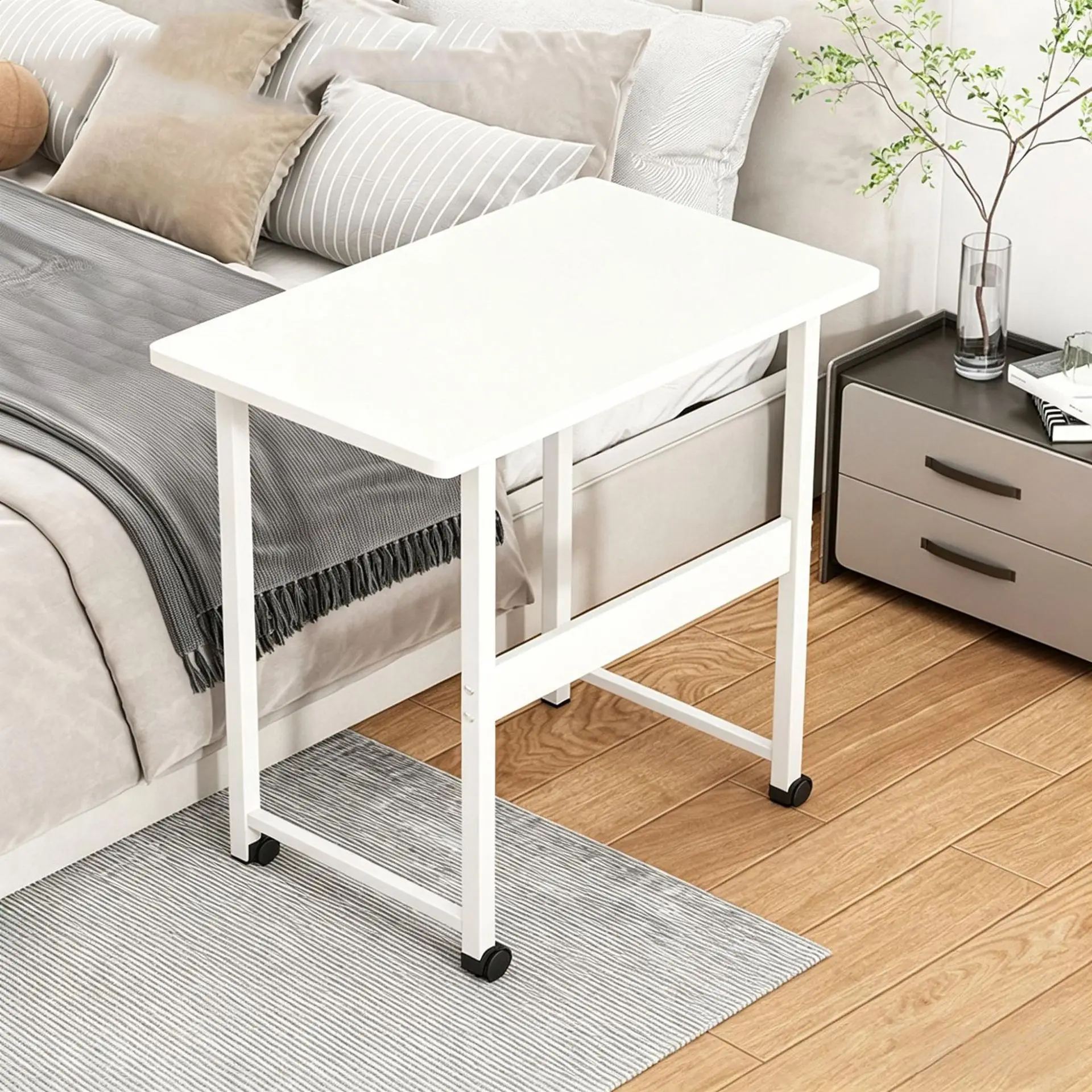 Bedside Table Removable Simple Small Table Bedroom Home Student Study Desk Dormitory Lazy Simple Computer