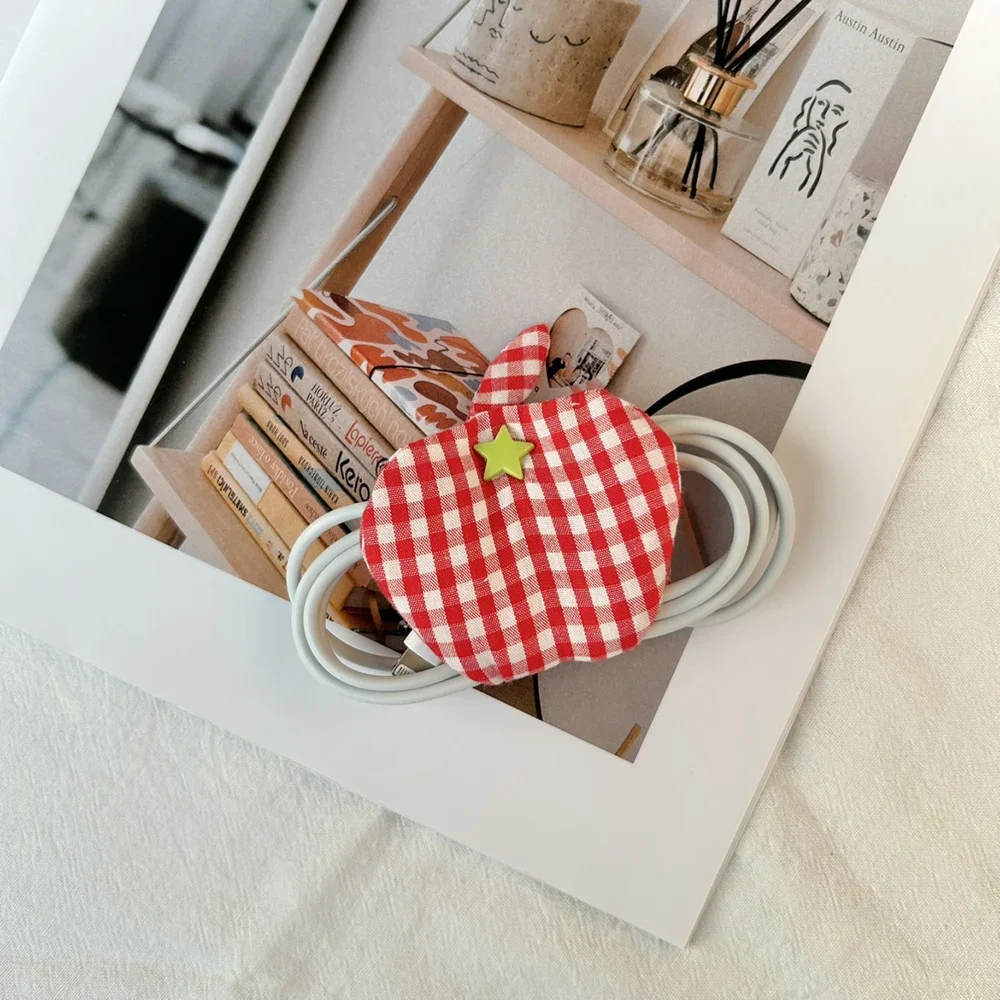 Mobile Phone Charging Cable Holder - Fabric Apple Cable Manager Data Cable Organizer