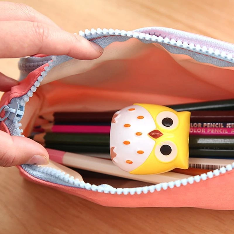 62ka 1pc جميل قلم رصاص البومة القرطاسية المراوغة للحيوانات للطالب المدرسة هدية