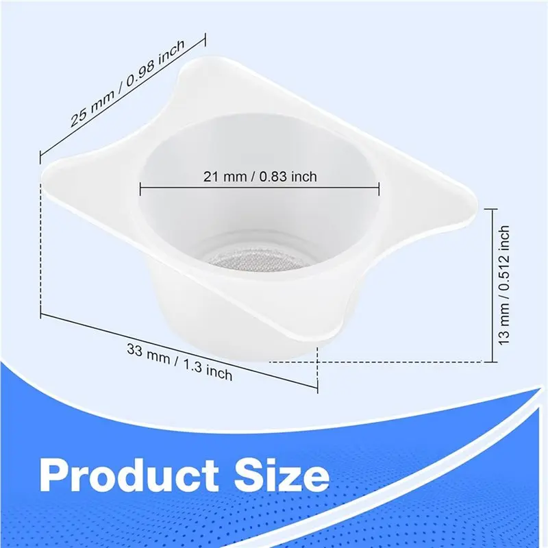 4 قطع من كوب فلتر البخاخة PP ملحقات مرشحات مصفاة لطلاء البخاخة ملحقات الحرف اليدوية، مقاس 1.30 × 0.98 بوصة #6
