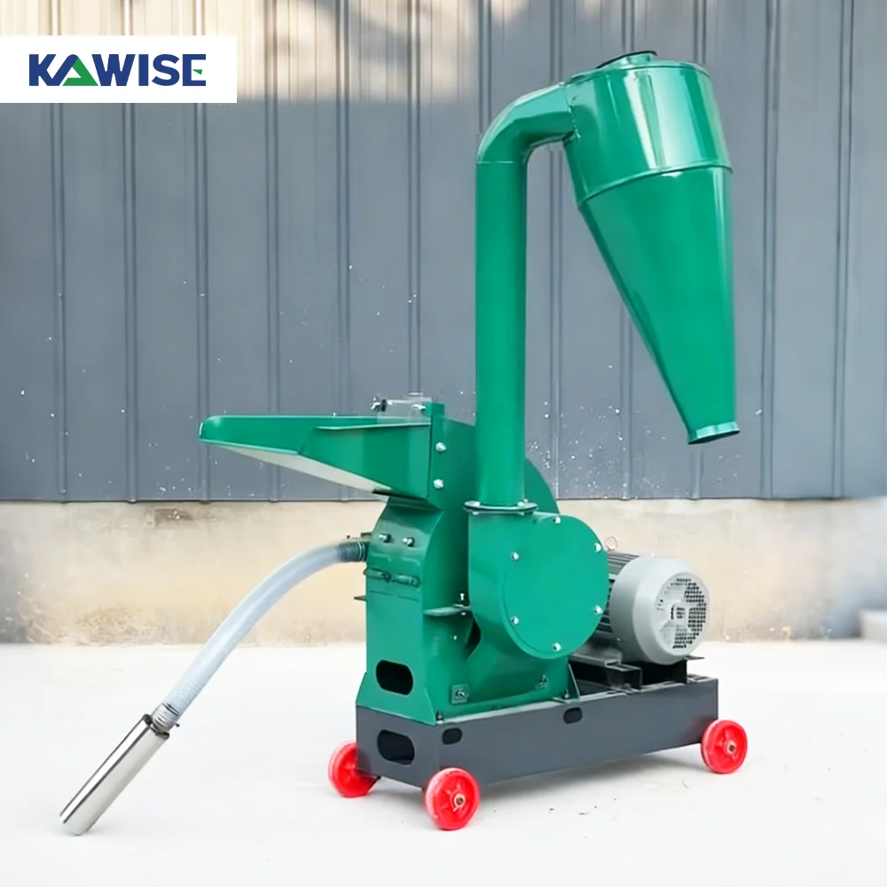 AIROW Feed Hammer Mill for Poultry, Cattle and Livestock Feed Raw Material Grinding in Small Farms