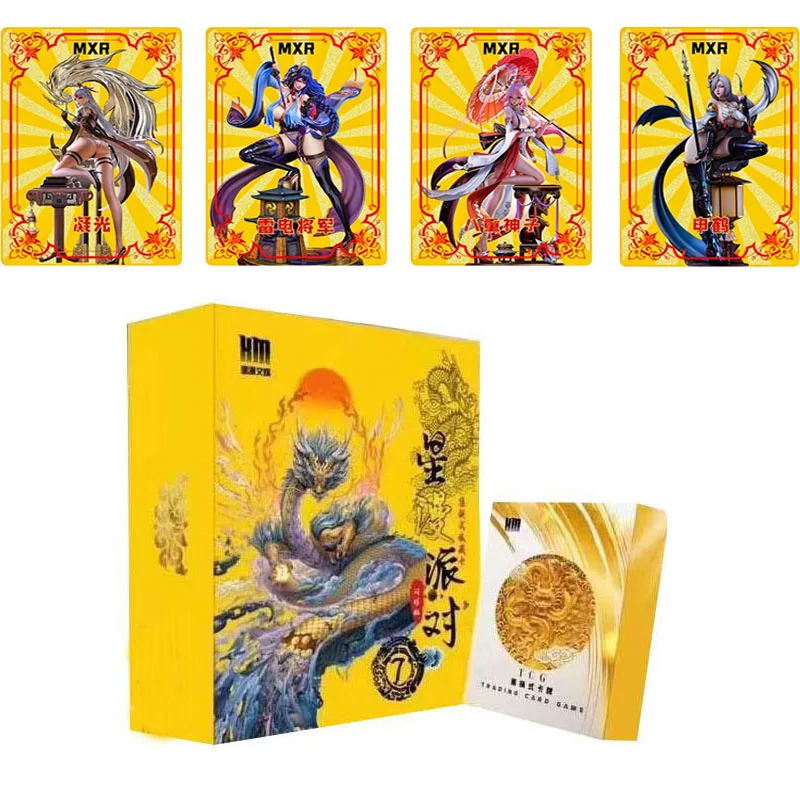 Sexy Girl Series Original Anime Goddess Party Feast MXR Ultra Limited Metal Cards Collection TCG Playing Game Card Kids Toy Gift