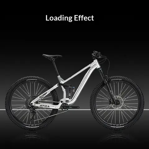 Hot Hassns 27.5in Full Suspension Mountain Bike Frame High Strength Aluminum Alloy Off-Road Disc Brake Thru Axle Bike Frame