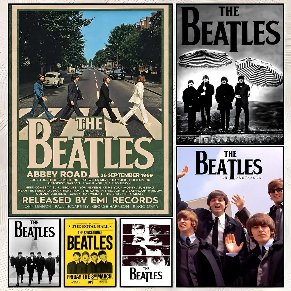 Band The B-beatles Poster Trendy HD PP Paper Waterproof Wall Art Print for Bedroom Living Room Decor