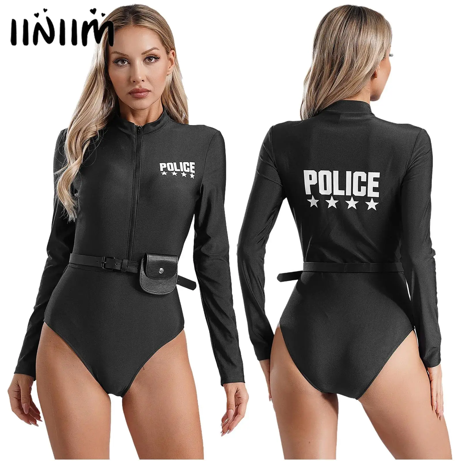 

Policewomen Seduction Uniforms Police Cosplay Bodycon Bodysuit Cop Officer Costume Cosplay Outfits Nightclub Dance Party Show