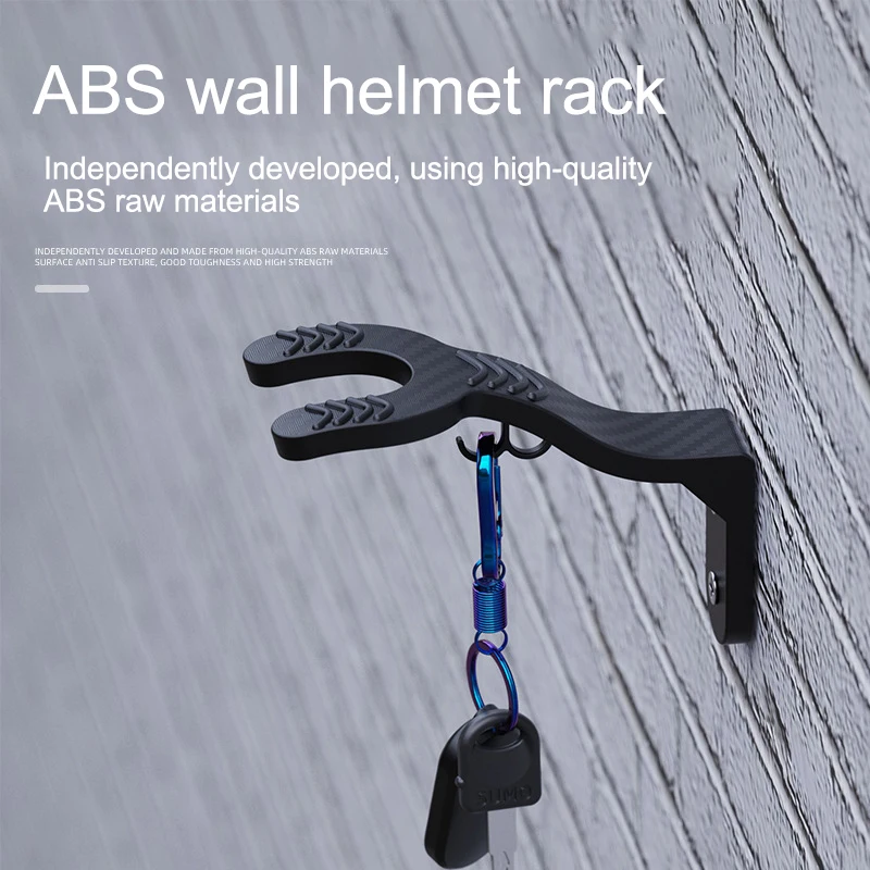 Motorcycle Helmet Hook Racks Kitchen Cabinet Shelf Wall Mount Hook Multipurpose Display Hanger Stand Wall-Mounted Storage Holder