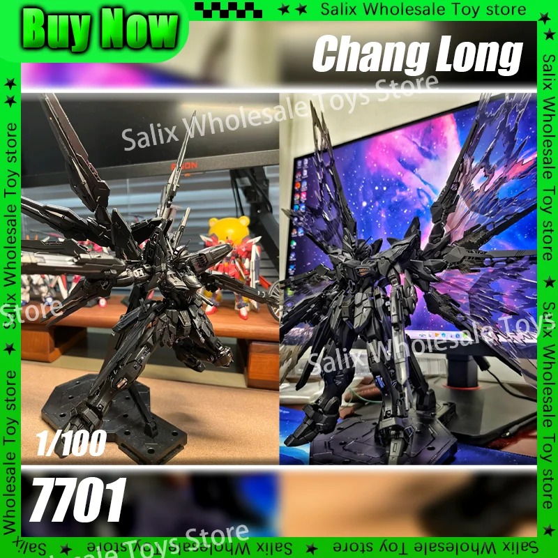 

Chang Long Mgex 1/100 With Or Not Light Wing Black Strike Freedom Zgmf-X20a Mech Assembly Model Kit Action Figures Customized