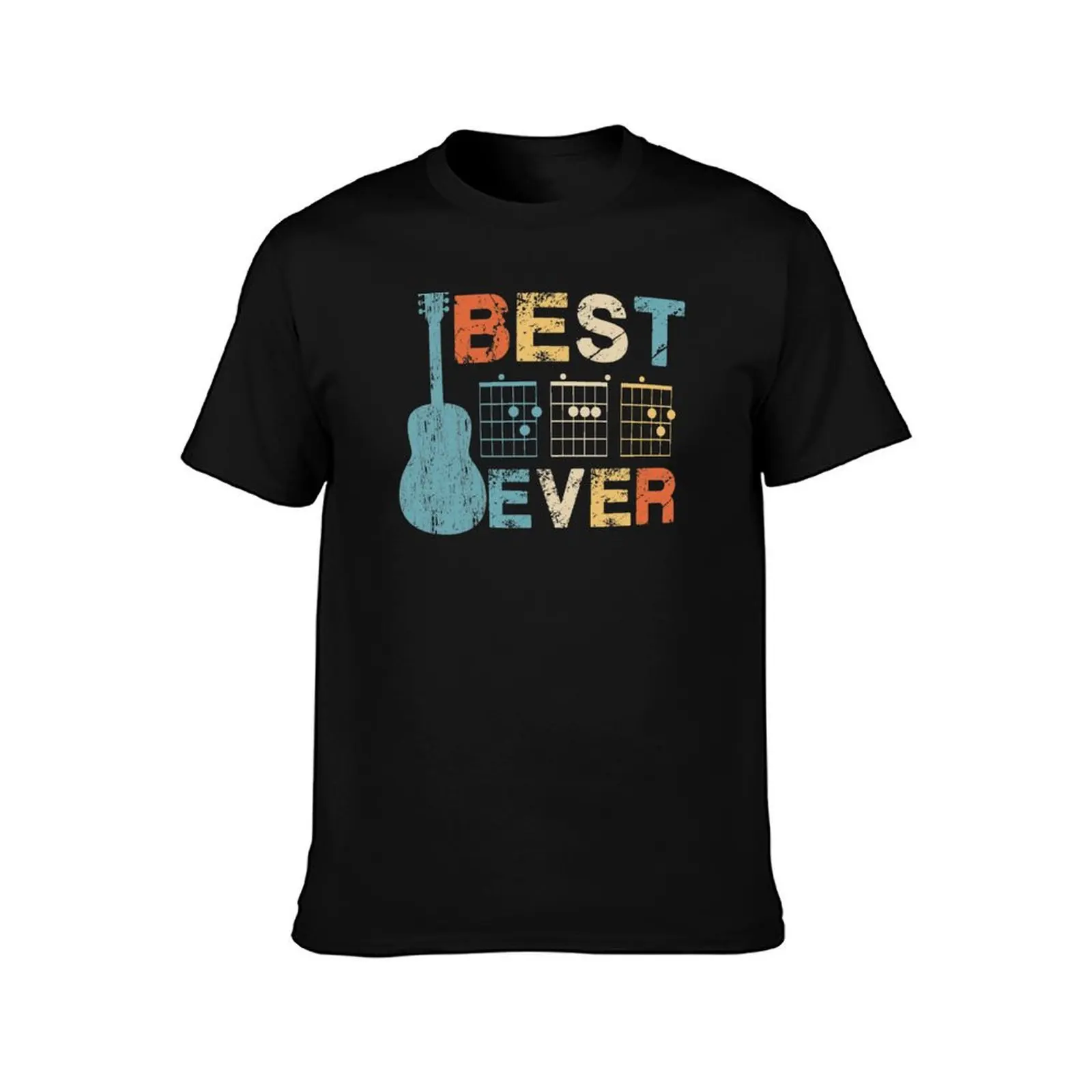 Best Dad Ever Guitar Chords Musician Funny Fathers Day Gift Idea Tshirt T-Shirt t shirts designer T-Shirt