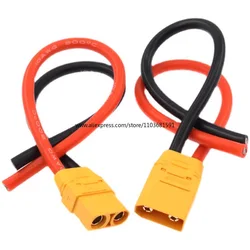 Amass XT90 XT90-S Pigtail Male Female Connector Cable with10AWG 10CM tinned Silicone Wire for RC Hobby Battery Charger FPV Car