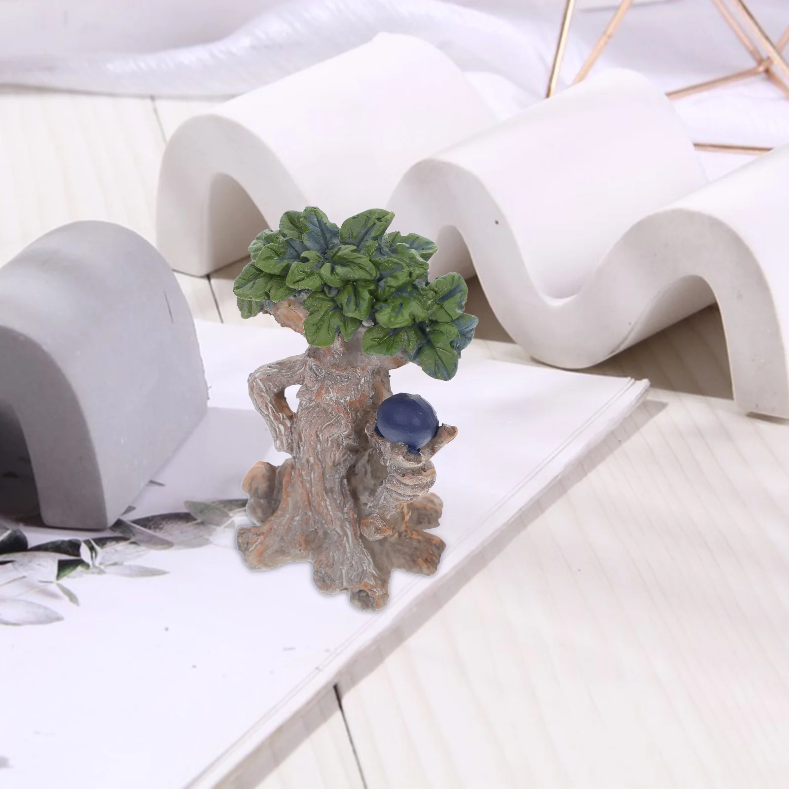 

Resin Micro Landscape Ornaments Decorations Fake Tree Trunk Fish Hideout for Aquarium Tank Stump Fairies Figurines