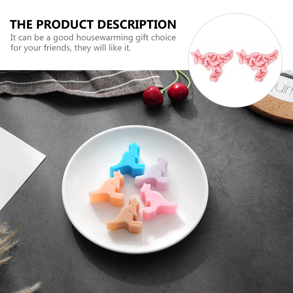 

2 Pcs Ice Tray Mold Fondant Molds for Cake Decorating The Animal Silicone Mini Silica Gel Chocolate Making Supplies Dad