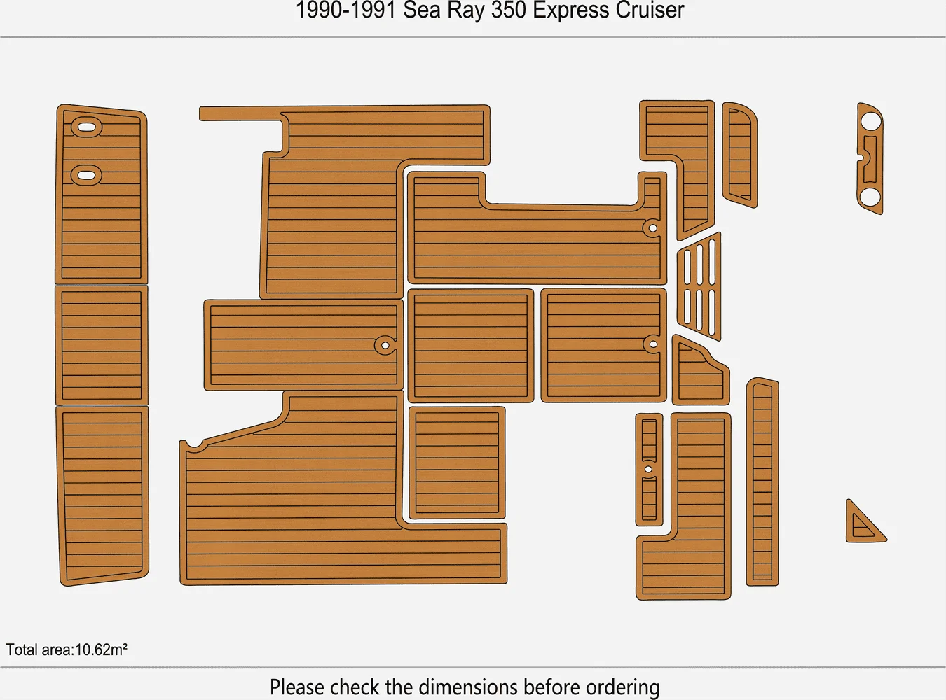 1990-1991 Sea Ray 350 Express Cruiser 1/4