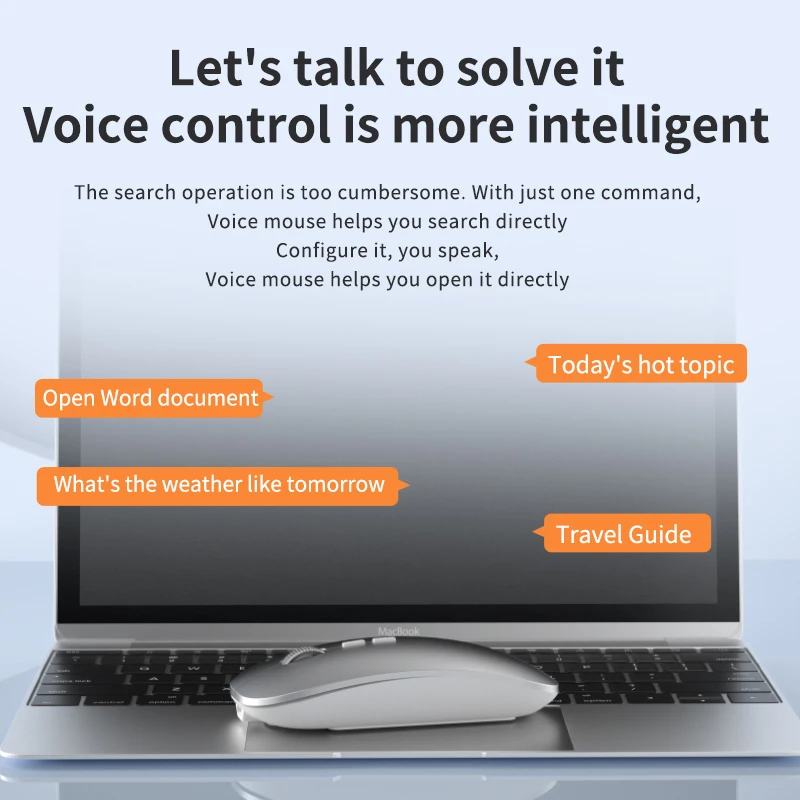 

OnePlus AI Voice Translation Mouse 2.4G Wireless Bluetooth Silence Mouse Type-C Charging Portable Laptop Office Universal Mouse