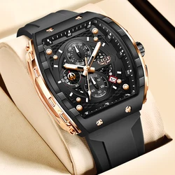 LIGE Top Brand Luxury Watches Men Sport 50M Waterproof Quartz Mens Watch Military Luminous Dive Wristwatch Male Reloj Homre 2024