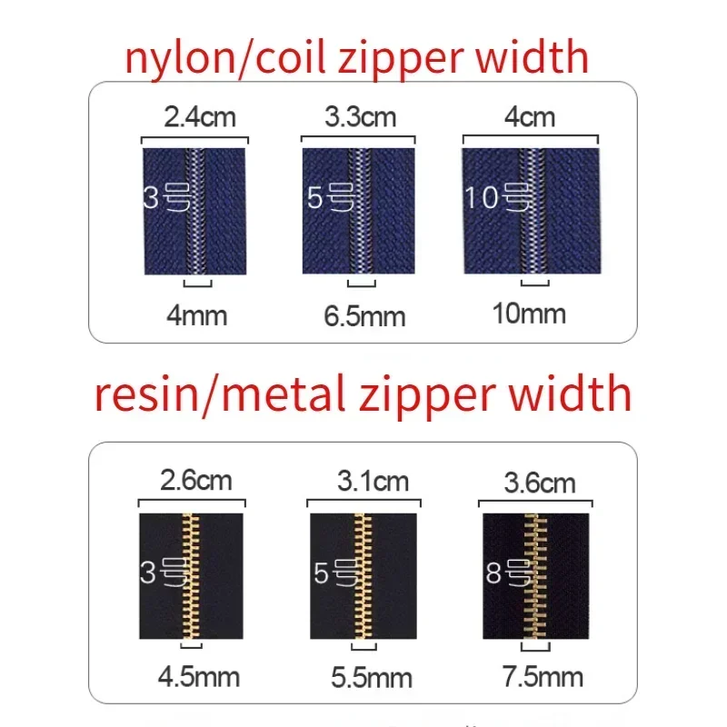 30pcs/Lot 3# 5# DAMSL Auto Lock Ykk Metal Zipper Slider Pull Vintage Gold Silver Jacket Bag Boots Repair Tailor Sewing Accessory