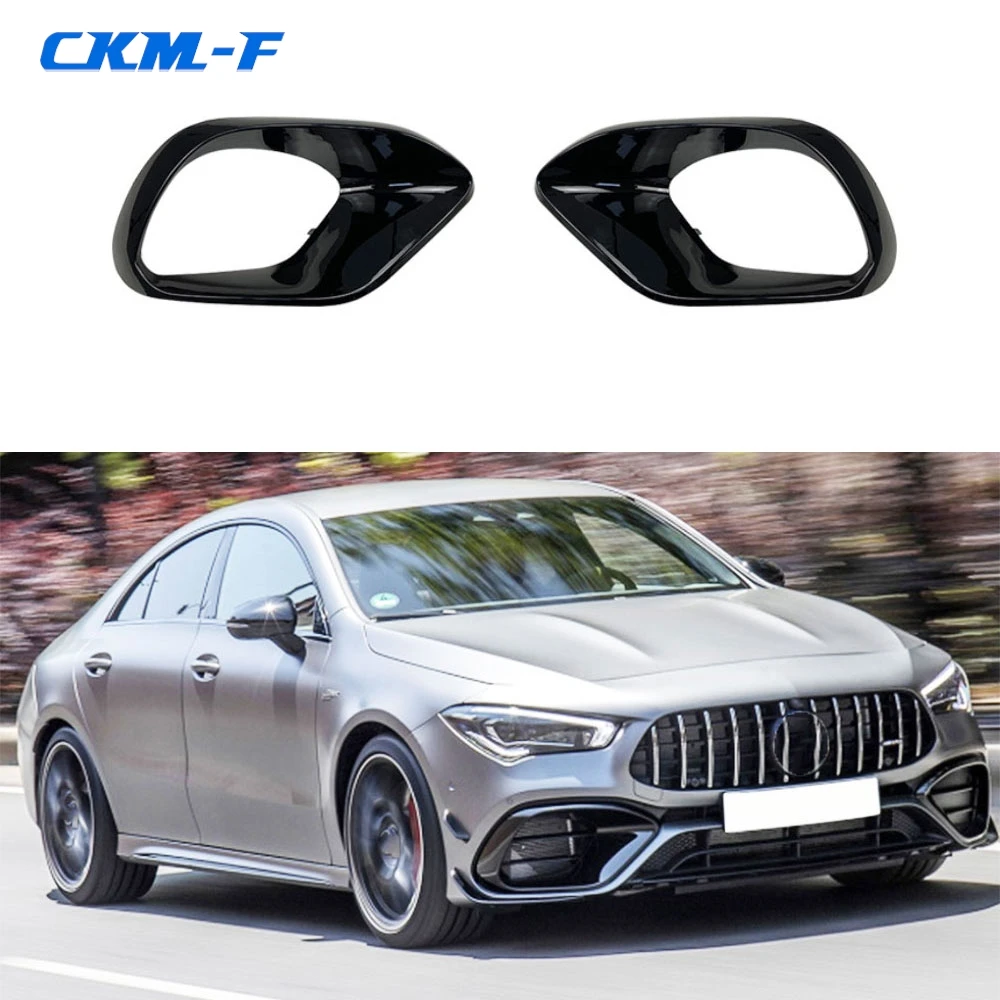 

ABS Front Bumper FogLamp Vent Splitters Flaps Apron for Mercedes Benz CLA Class W118 C118 CLA45 AMG 2020+ Body Kits