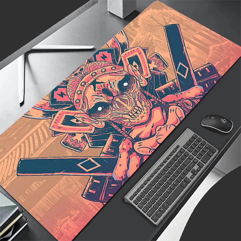 Mousepad Computer Gaming Accessories Keyboard Pad Office PC Rubber Mouse Pad Decoracion Oni Hannya Samurai Mask Desk Mouse Mat