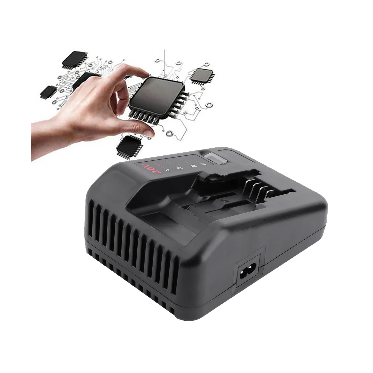 Imagem -06 - Carregador de Bateria de Lítio 20v para Black And Decker Cabo Porter Stanley Lithium Battery Chargereu Plug