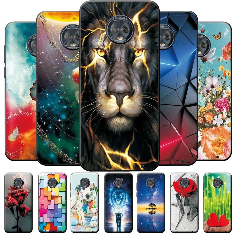 Case For Moto G6 Plus Case G6 G 6  Cover Cute Animal Silicone Phone Bumper for Motorola Moto G6 Play TPU Protective Back Shell