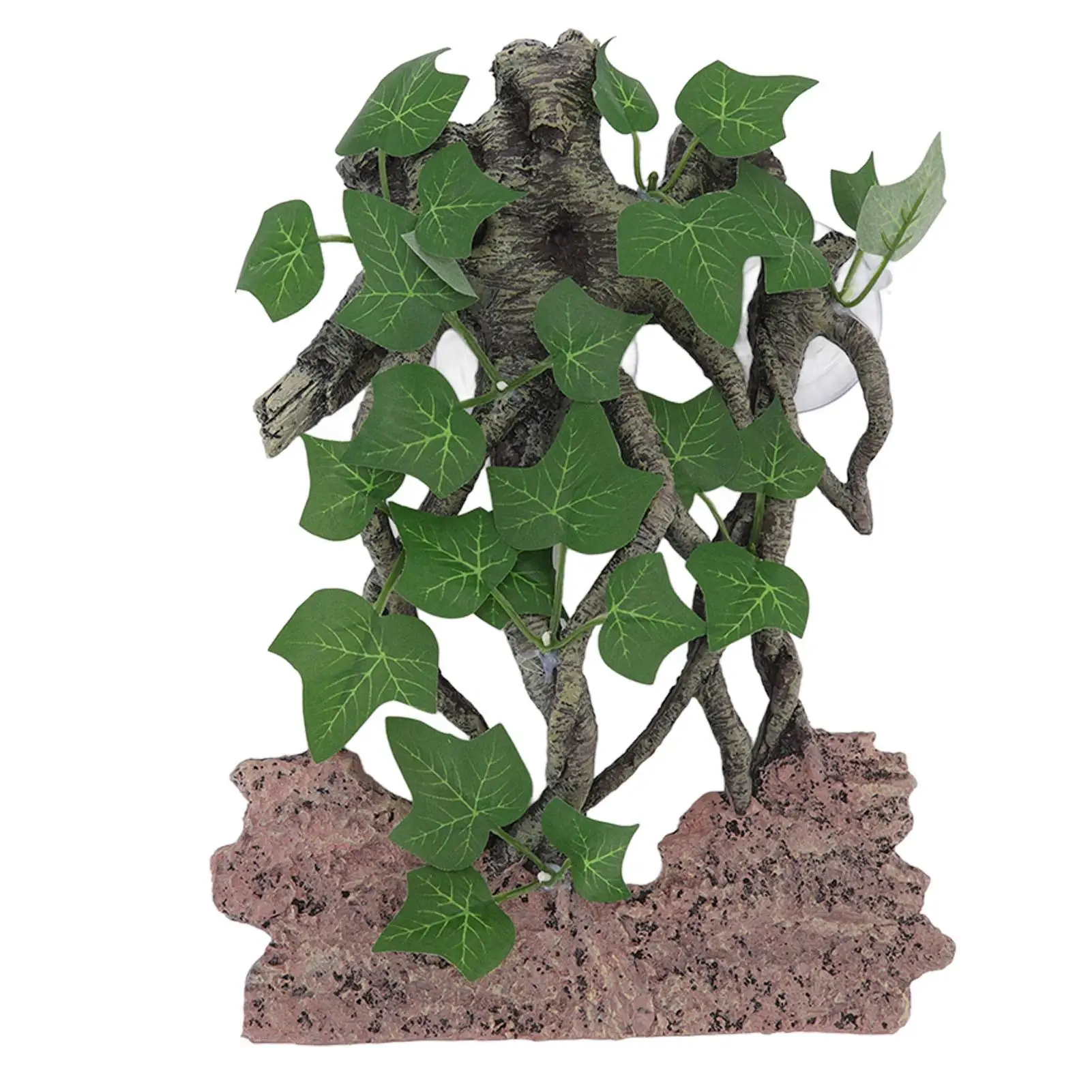 Realistic for terrarium Plant Decor - Reptile Climbing Tree Ornament for Lifelike Habitat