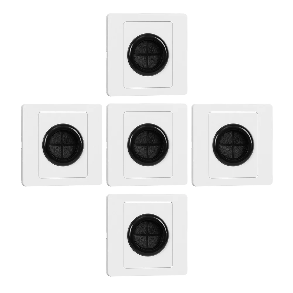 5 Pcs Threaded Socket Cable Pass Through Wall Plate Covers Outlet Cord Hider for Mount with Hole Panel Management