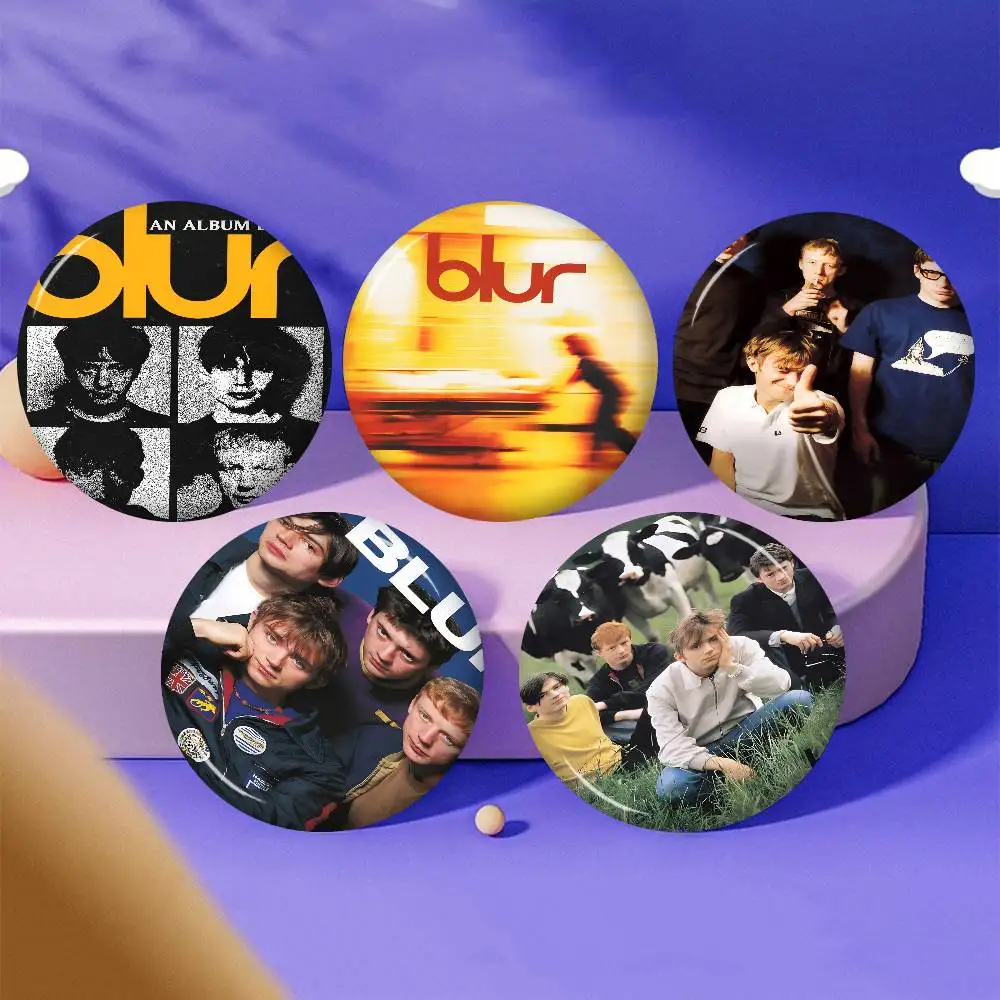 Металлический значок-брошь Band B-Blur с ярким принтом, подарок для друзей, значок на воротник, булавка для лацкана