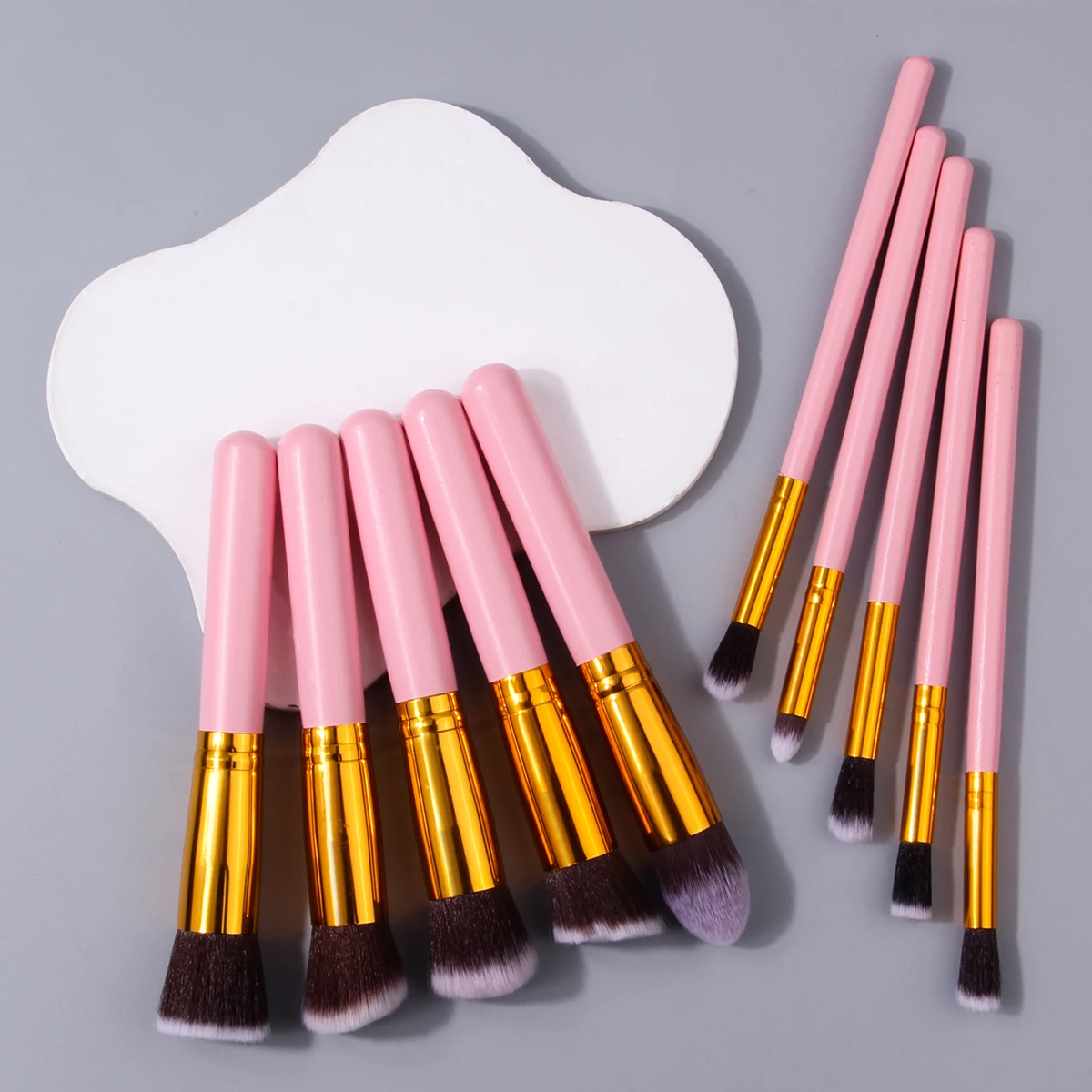 15-delige high-end multifunctionele make-upborstelset, mini-spons ei/driehoekige poederdons zonder poeder plakken, opbergtas