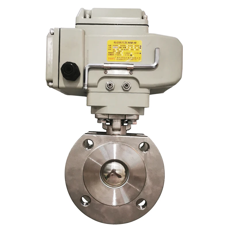 

2-ходовой моторизованный шаровой кран Ss304 вкл./выкл. Тип 3 шт. Нержавеющая сталь 316 12 В 24 В постоянного тока 220 В DN32 Поворотный шаровой кран с электрическим приводом