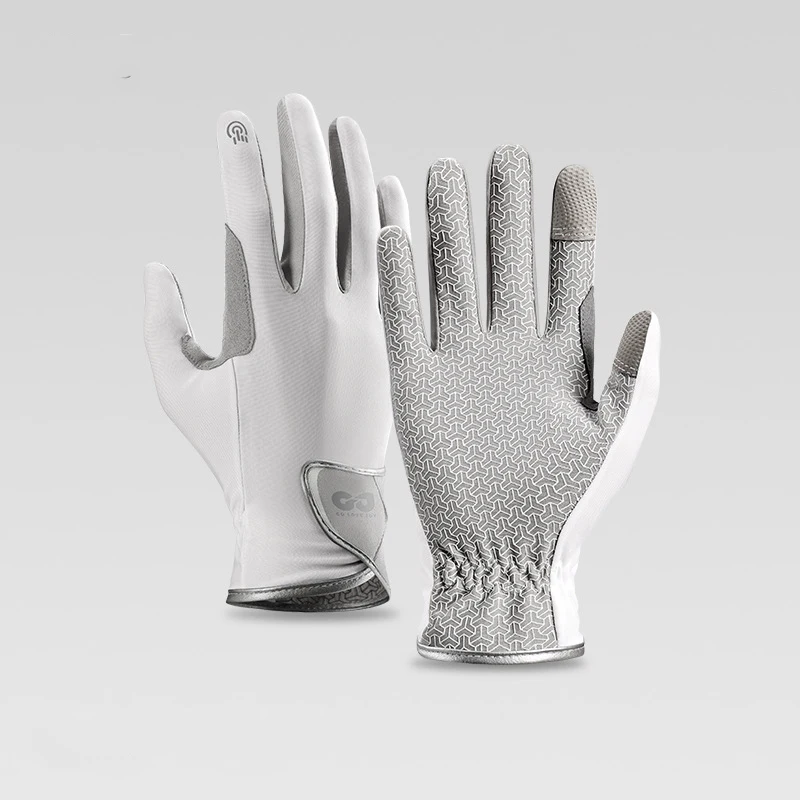 

Women Equestrian Gloves Outdoor Riding Training Equipment Anti Slip Silicone Horse Racing Gloves Female